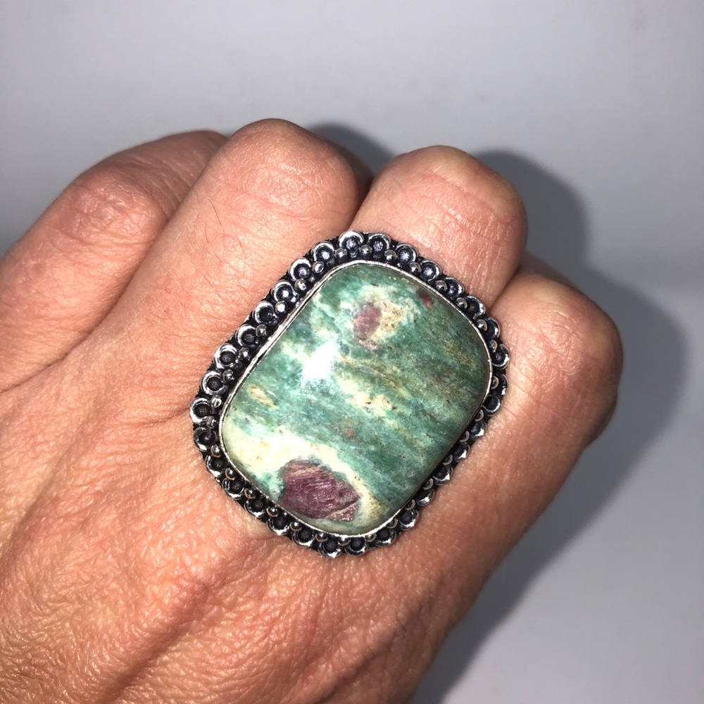 Ruby Zoisite Ring - image 4